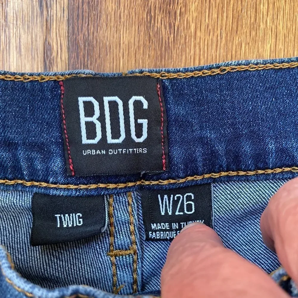 BDG Urban Outfitters High Rise Twig Stretch Ankle Jeans Size 26